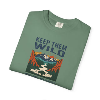 Keep Them Wild Graphic Short Sleeve T-Shirt — Retro Scenic Park Tee