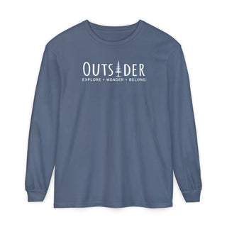 Outsider Pine Tree Long Sleeve T-Shirt – Unisex Nature Hiking Tee – Artisan Grove