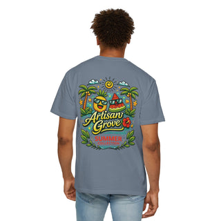 Summer Collection T‑Shirt — "Artisan Grove" Tropical Graphic
