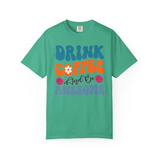 Artisan Grove Coffee and Be Awesome T-Shirt | Retro Colorful Coffee Tee