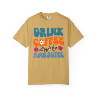 Artisan Grove Coffee and Be Awesome T-Shirt | Retro Colorful Coffee Tee