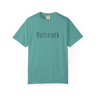 Outsider T-Shirt-Green Text