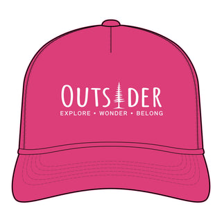 Outsider women's rope cap with pine tree wordmark – alternate color