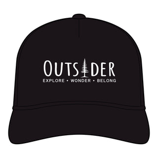Outsider women's rope cap with pine tree wordmark – alternate color