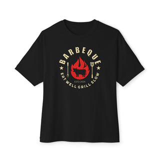 Barbeque Grill Vintage Tee — "Eat Well Grill Slow" -Beef BBQ Shirt