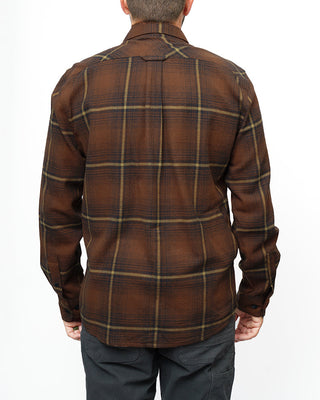 Burnt brown plaid cotton flannel shirt with 5 pockets – Artisan Grove fall layering