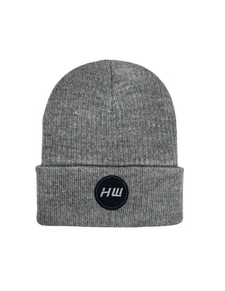 Cuffed Wide Ribbed, Classic Beanie, Koala Gray