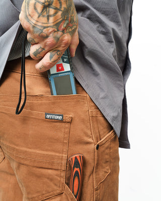 Tobacco brown double knee stretch canvas outdoor pants – Artisan Grove