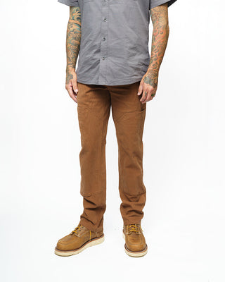 Tobacco brown double knee stretch canvas outdoor pants – Artisan Grove