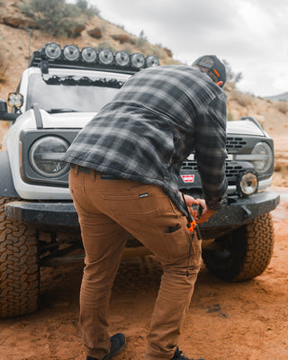 Tobacco brown double knee stretch canvas outdoor pants – Artisan Grove