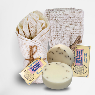 Cotton Dishcloth & Kitchen Towel Starter Kit with Dish Soap
