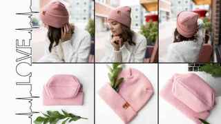 New Patented Design, H Stitch Cuffed Beanie