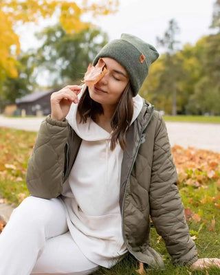 New Patented Design, H Stitch Cuffed Beanie