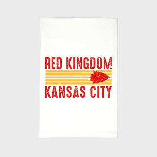 Kansas City Chiefs Red Kingdom cotton tea towel in red and gold