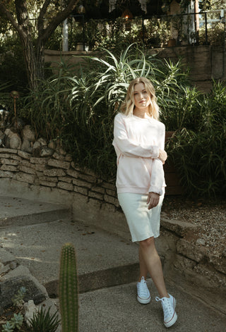 The Tib Sweatshirt - Rosewater Pink