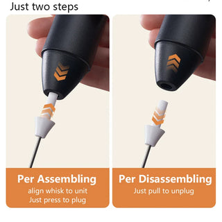 MINl Mik Frother USB Rechargeable 3 Speeds Foam Maker Coffee Whisk Mixer Electric Handle Blender Egg Beater Hot Cooking Tools