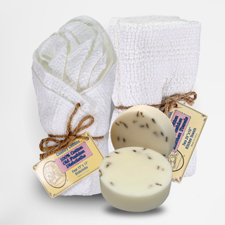 Cotton Dishcloth & Kitchen Towel Starter Kit with Dish Soap