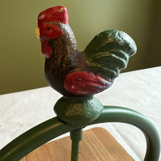 Iron Rooster Napkin Holder