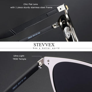 New Luxury Elegent Polarized Square Sunglasses Temples Sun Glasses for Men and Women With UV400 Protection