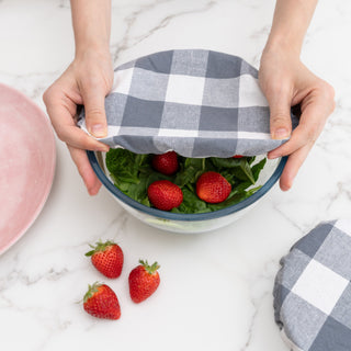 Reusable Flax Linen Bowl Covers – Set of 4