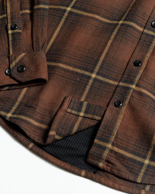 Burnt brown plaid cotton flannel shirt with 5 pockets – Artisan Grove fall layering