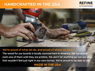 Walnut Paddle Cutting Board with Handle – Handmade in the USA
