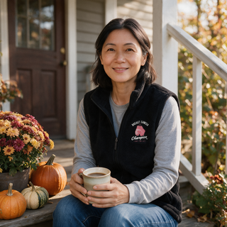 Breast Cancer Champion Reversible Vest – Fleece & Wind-Resistant Shell