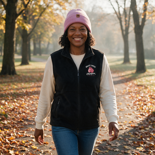 Breast Cancer Champion Reversible Vest – Fleece & Wind-Resistant Shell