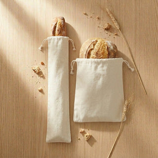Flax linen bread bags in the Sourdough Baker's Deluxe Gift Set